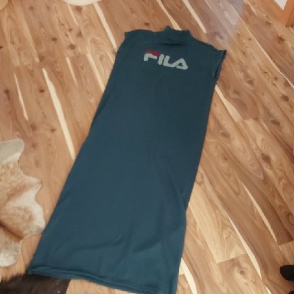 Fila Dark Teal Effy Maxi Dress